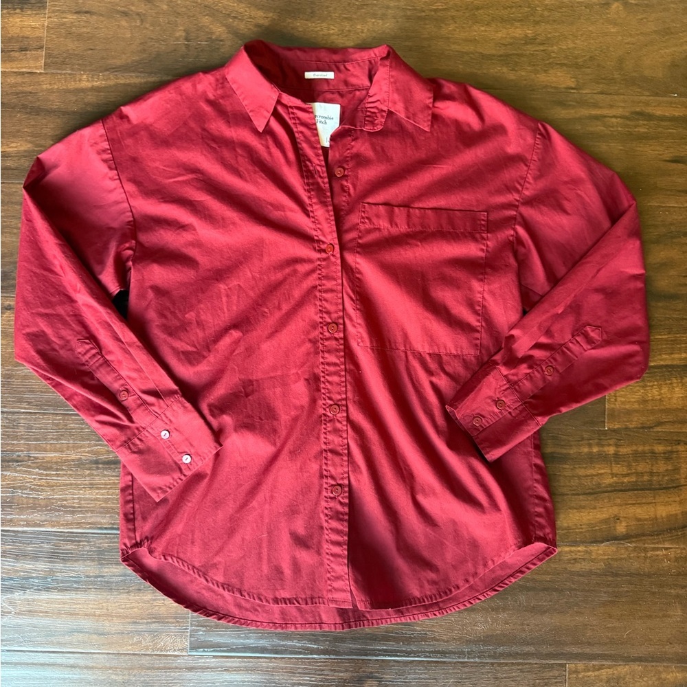 Abercrombie & Fitch Oversized Button Down Long Sleeve size XS